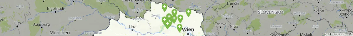 Kartenansicht für Apotheken-Notdienste in der Nähe von Sigmundsherberg (Horn, Niederösterreich)